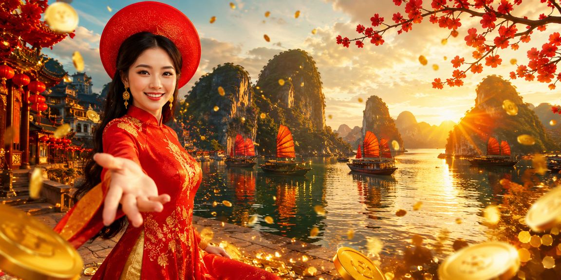 Không khí lễ hội Tết tại vịnh Hạ Long – người dùng VIP trải nghiệm live casino trên điện thoại