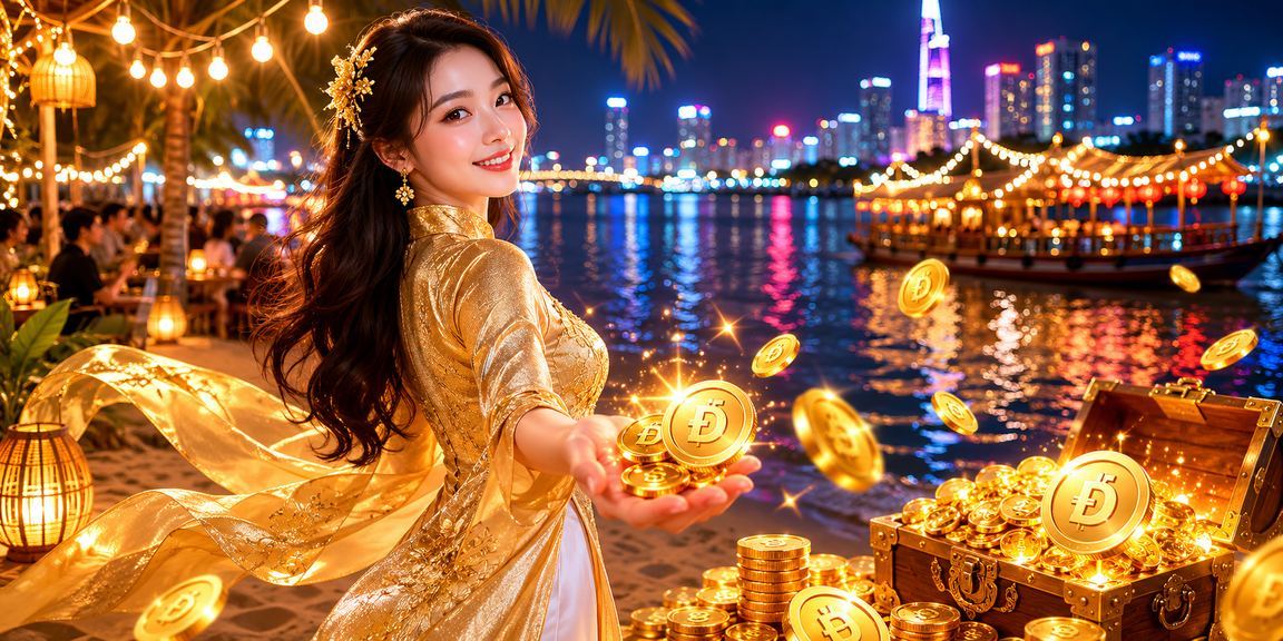 Phụ nữ mặc áo dài tham gia cá cược casino trực tuyến tại vùng sông Mekong